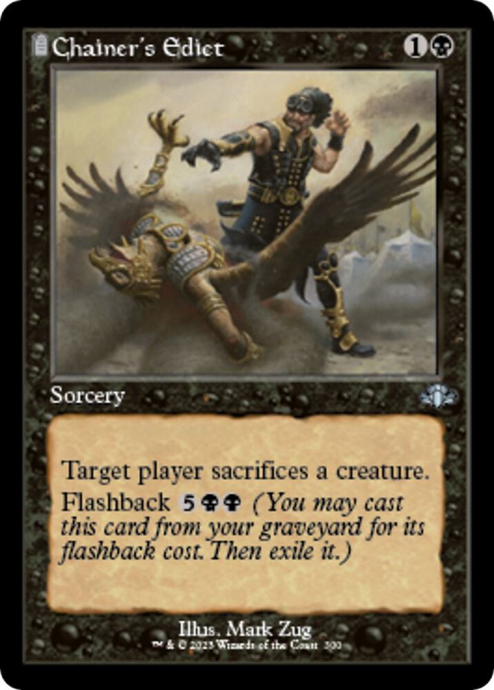 Chainer's Edict (Retro Frame) 300 card from Dominaria Remastered