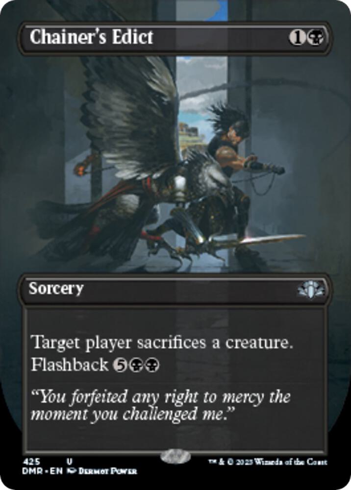 Chainer's Edict (Borderless) 425 card from Dominaria Remastered