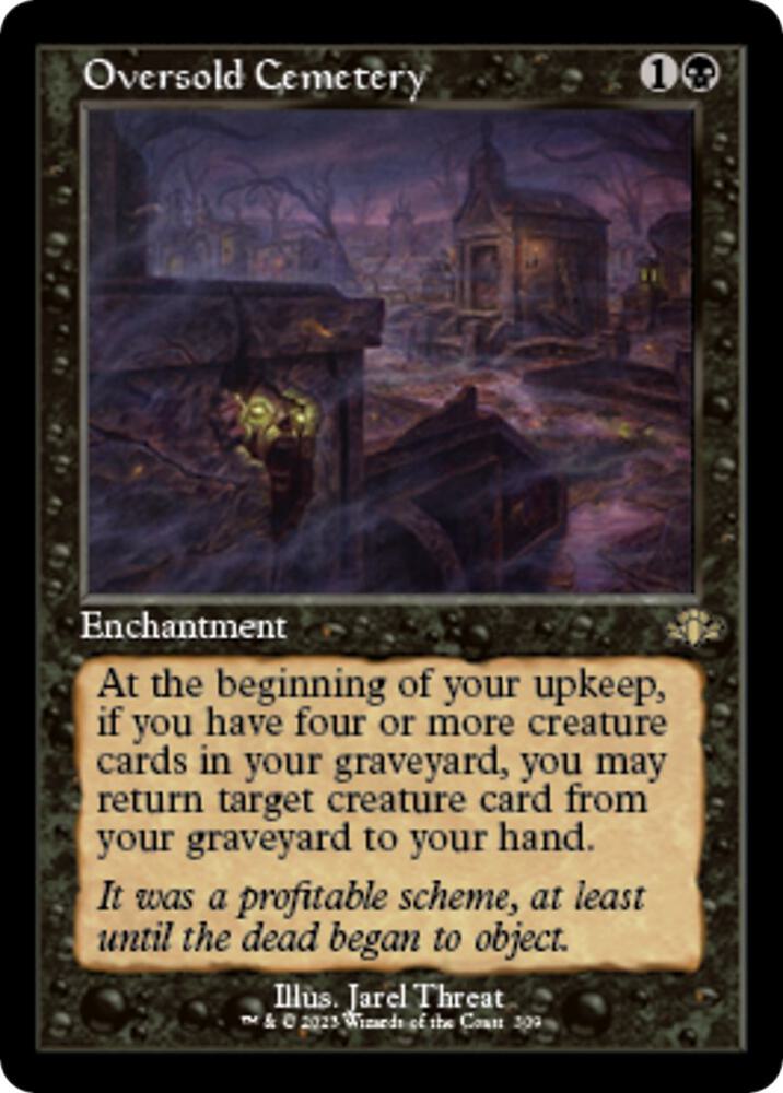 Oversold Cemetery (Retro Frame) 309 card from Dominaria Remastered