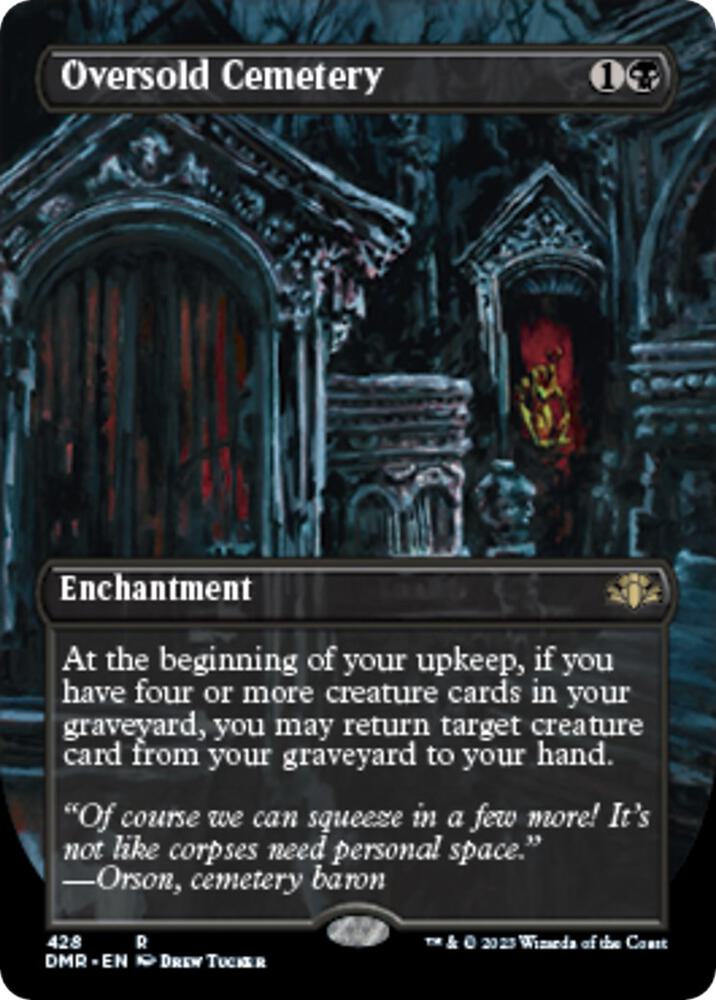 Oversold Cemetery (Borderless) 428 card from Dominaria Remastered