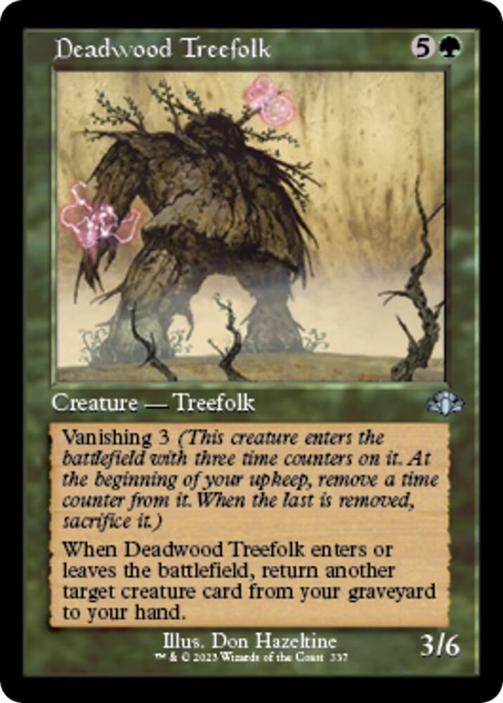 Deadwood Treefolk (Retro Frame) 337 card from Dominaria Remastered