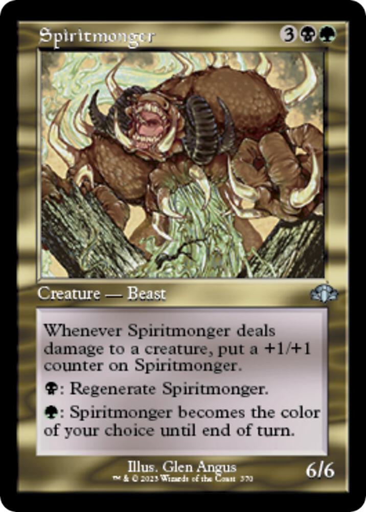 Spiritmonger (Retro Frame) 370 card from Dominaria Remastered