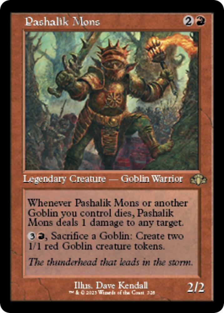 Pashalik Mons (Retro Frame) 328 card from Dominaria Remastered