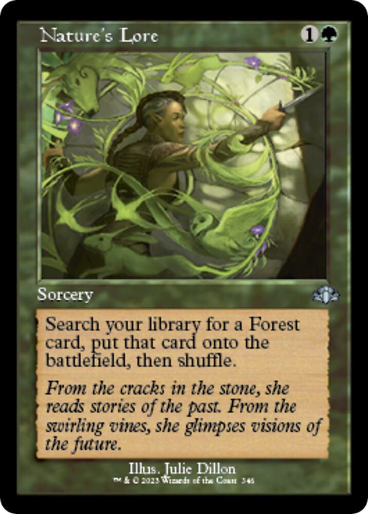 Nature's Lore (Retro Frame) 346 card from Dominaria Remastered