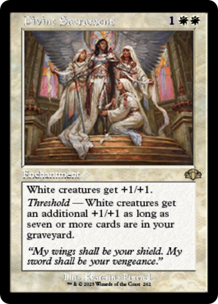 Divine Sacrament (Retro Frame) 262 card from Dominaria Remastered