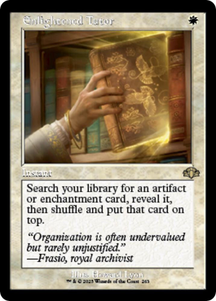 Enlightened Tutor (Retro Frame) 263 card from Dominaria Remastered