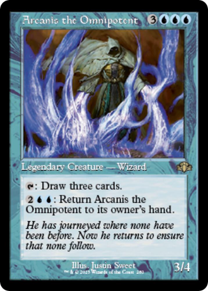 Arcanis the Omnipotent (Retro Frame) 280 card from Dominaria Remastered
