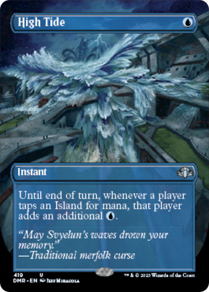 High Tide (Borderless) 419 card from Dominaria Remastered
