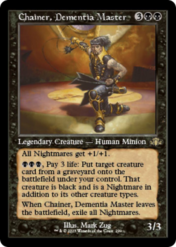 Chainer, Dementia Master (Retro Frame) 299 card from Dominaria Remastered