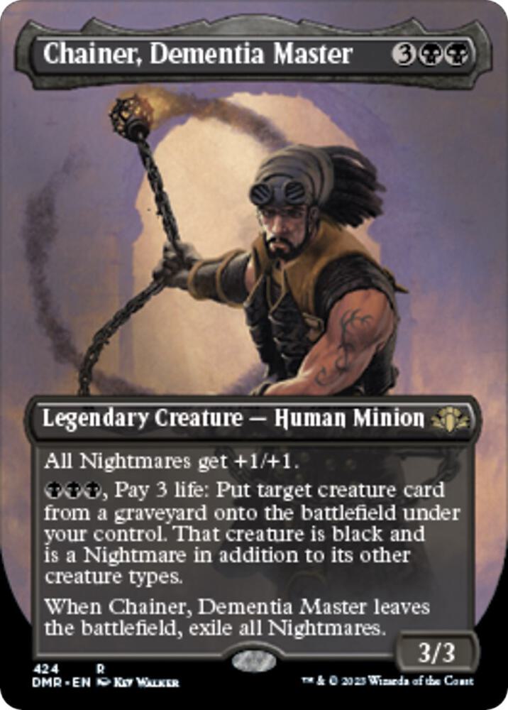 Chainer, Dementia Master (Borderless) 424 card from Dominaria Remastered