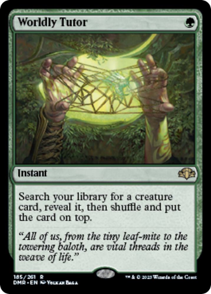 Worldly Tutor 185 card from Dominaria Remastered