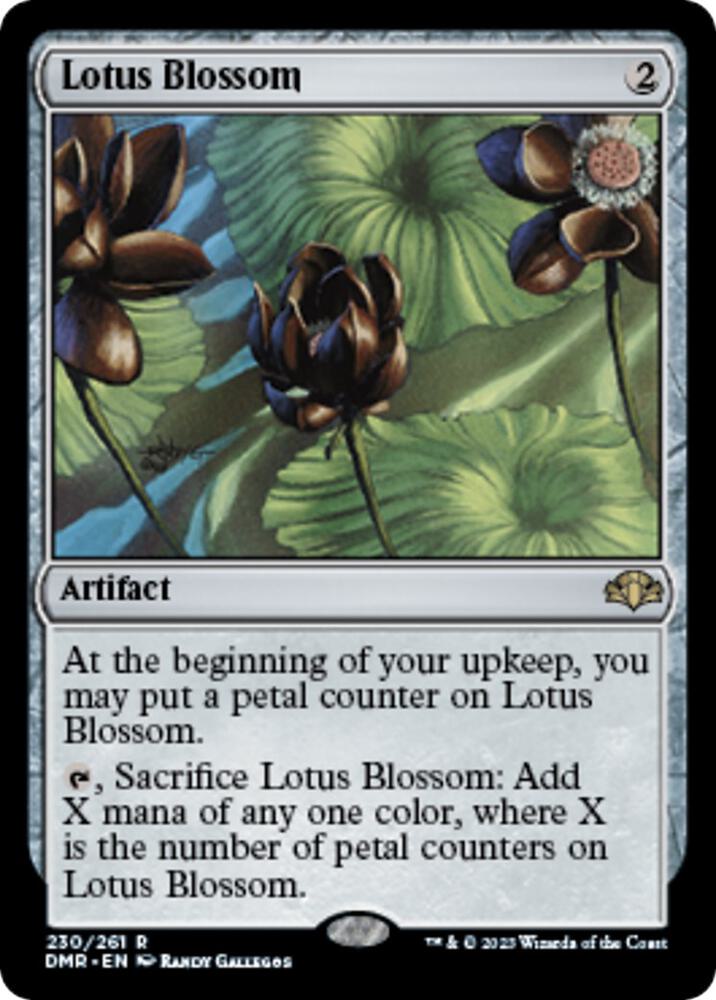 Lotus Blossom 230 card from Dominaria Remastered