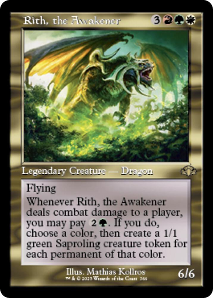 Rith, the Awakener (Retro Frame) 366 card from Dominaria Remastered