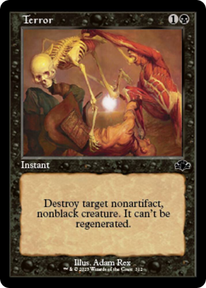 Terror (Retro Frame) 312 card from Dominaria Remastered