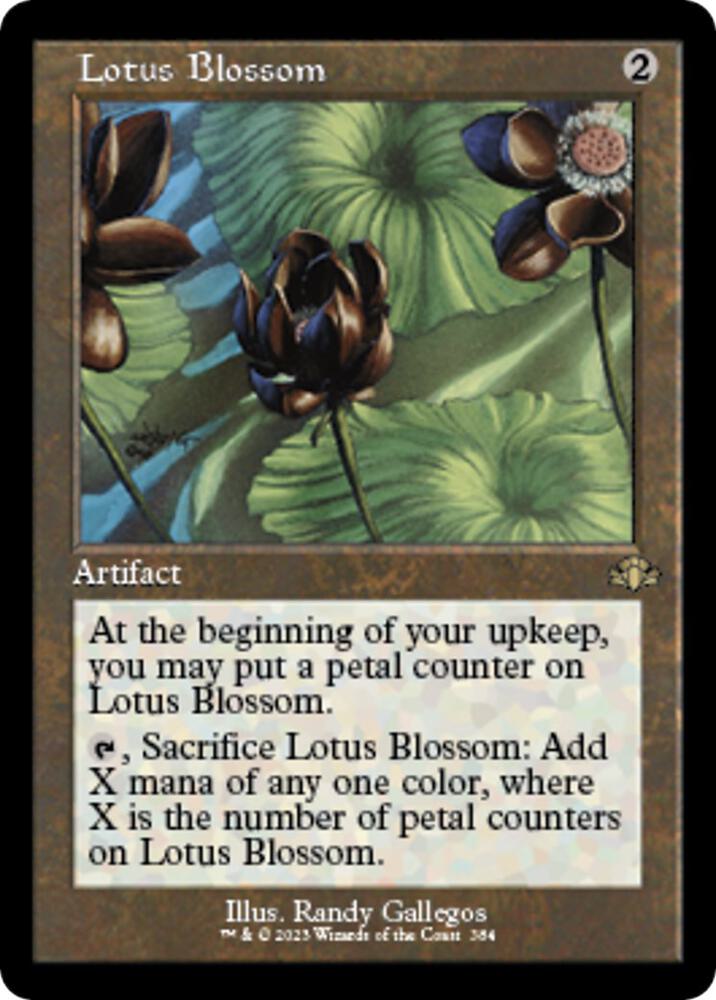 Lotus Blossom (Retro Frame) 384 card from Dominaria Remastered
