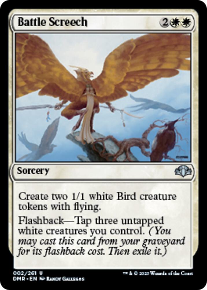 Battle Screech 2 card from Dominaria Remastered