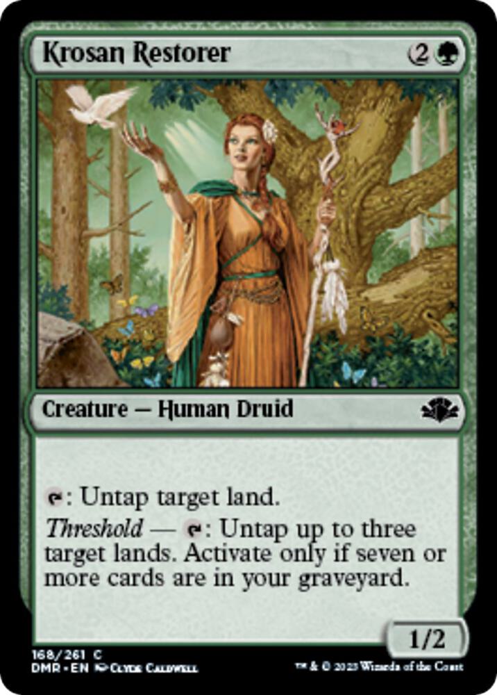 Krosan Restorer 168 card from Dominaria Remastered