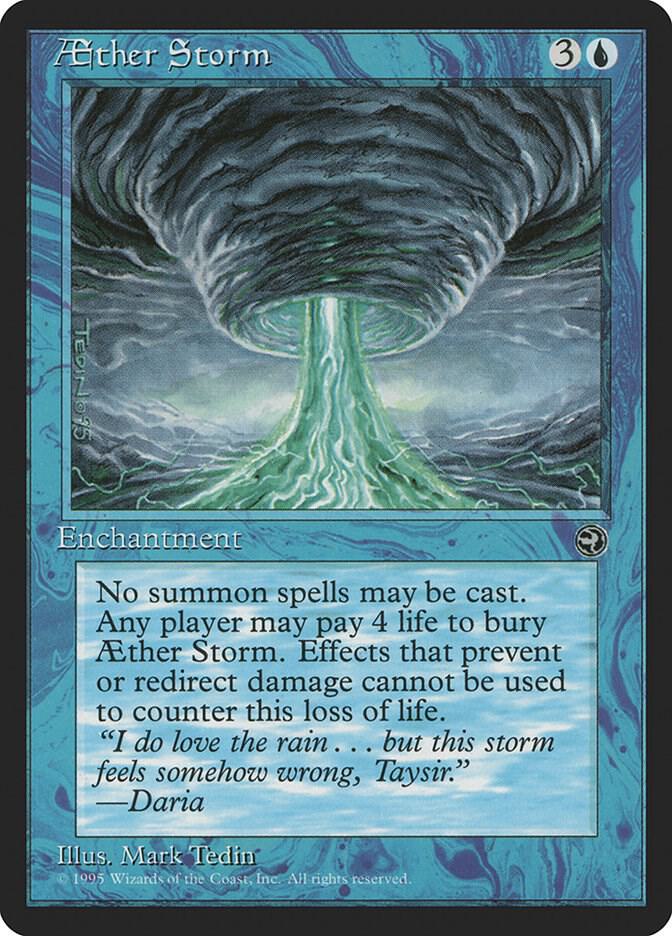 Aether Storm card from Homelands