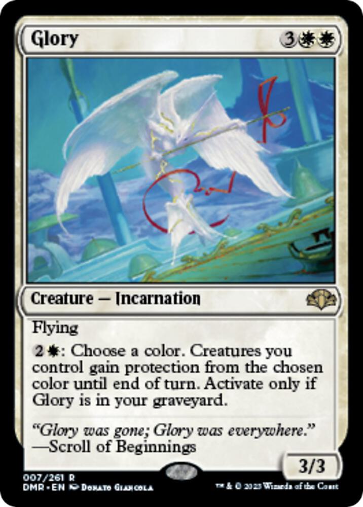 Glory 7 card from Dominaria Remastered
