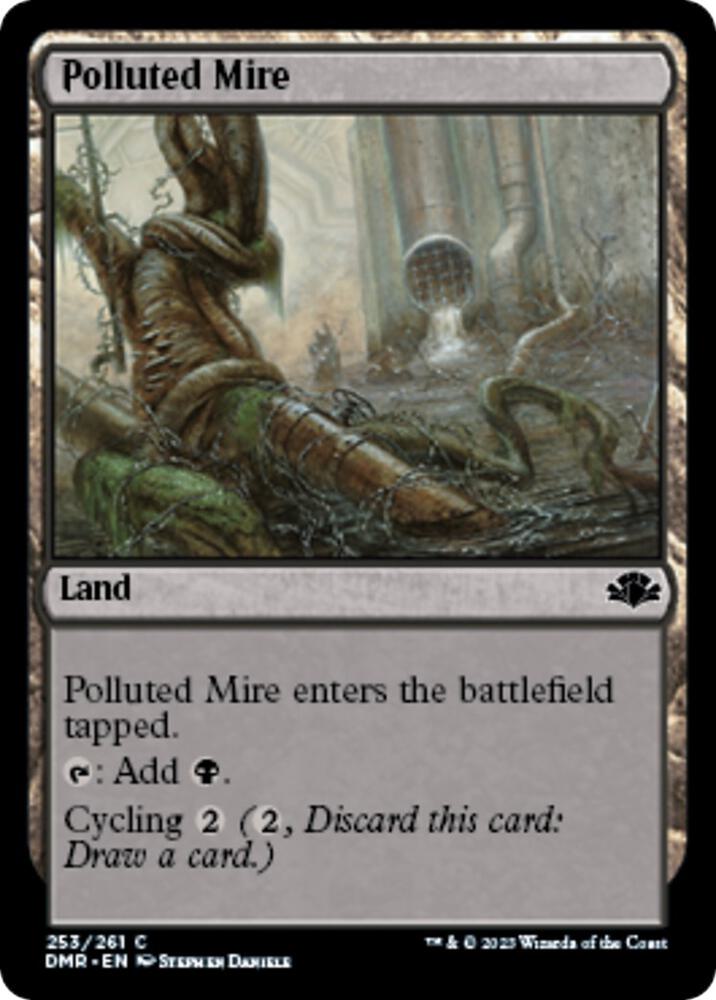 Polluted Mire 253 card from Dominaria Remastered