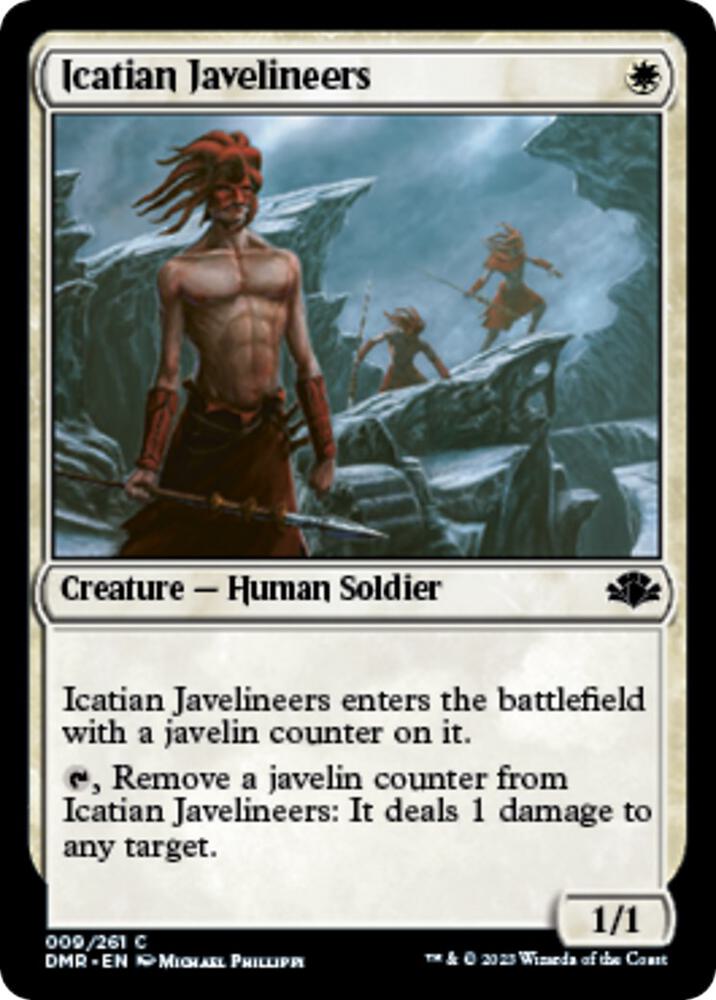 Icatian Javelineers 9 card from Dominaria Remastered