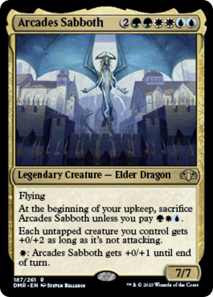 Arcades Sabboth 187 card from Dominaria Remastered
