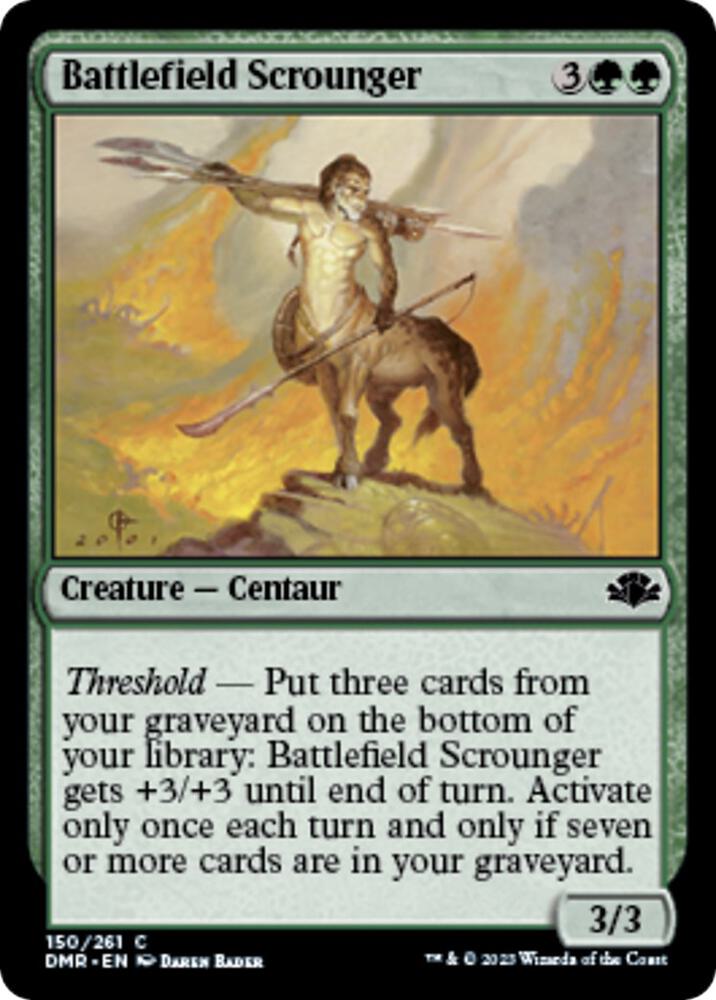 Battlefield Scrounger 150 card from Dominaria Remastered