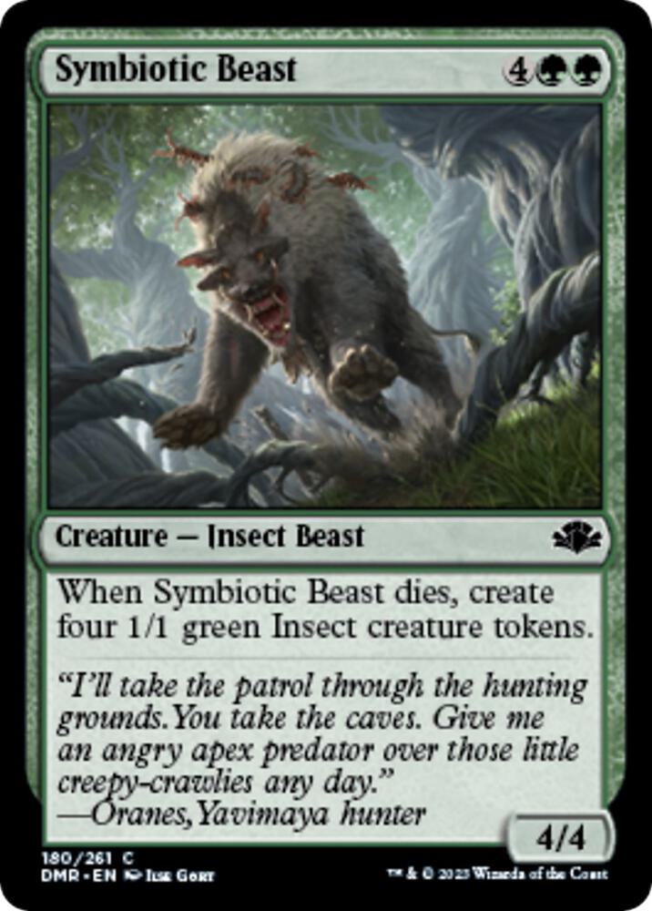 Symbiotic Beast 180 card from Dominaria Remastered