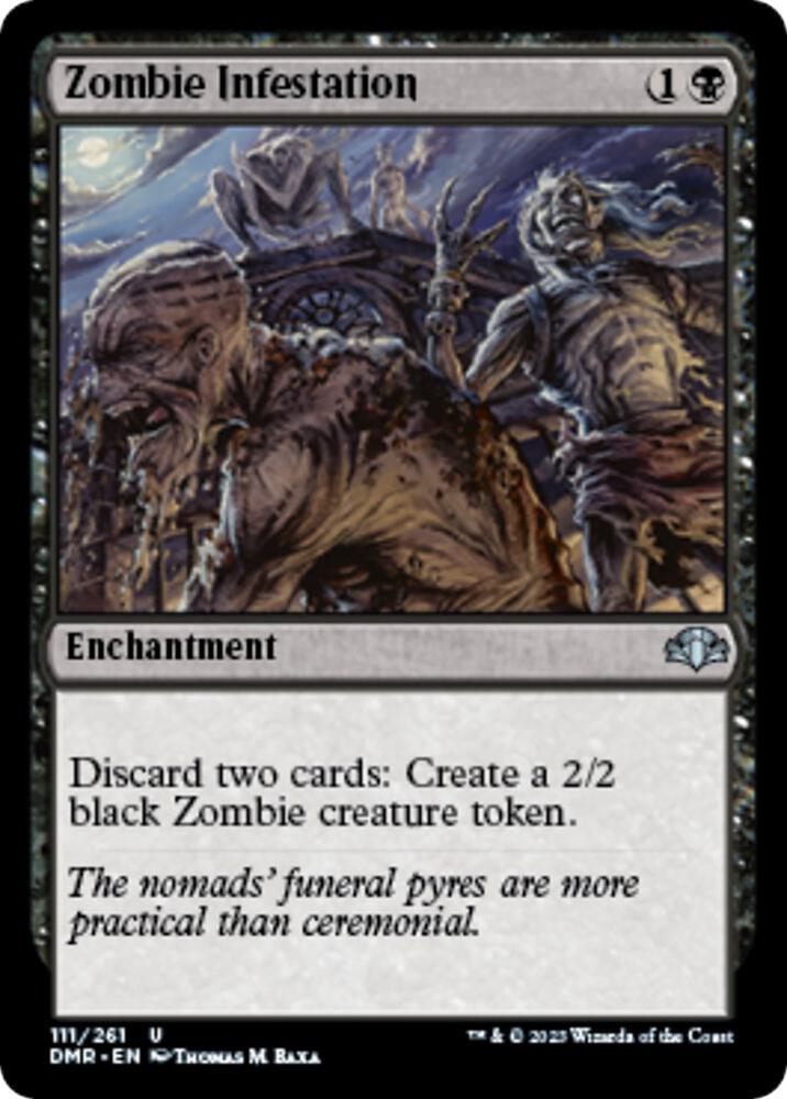 Zombie Infestation 111 card from Dominaria Remastered