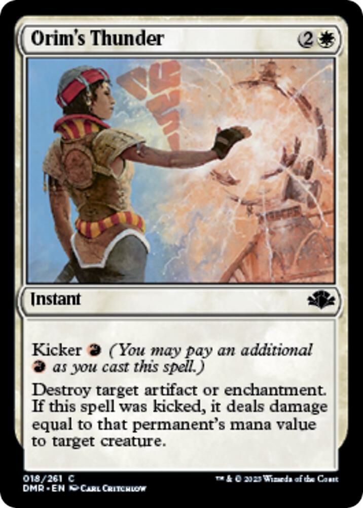Orim's Thunder 18 card from Dominaria Remastered
