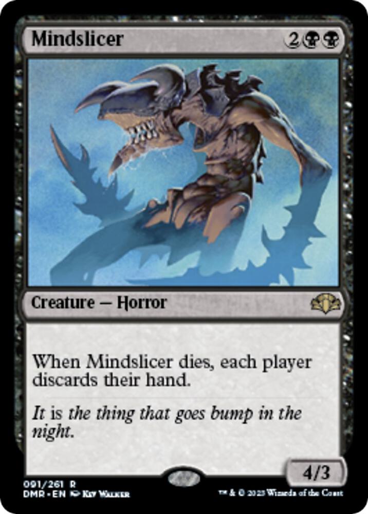 Mindslicer 91 card from Dominaria Remastered