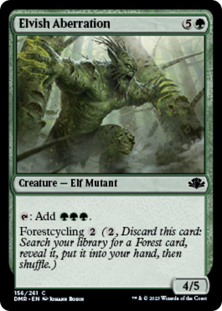 Elvish Aberration 156 card from Dominaria Remastered