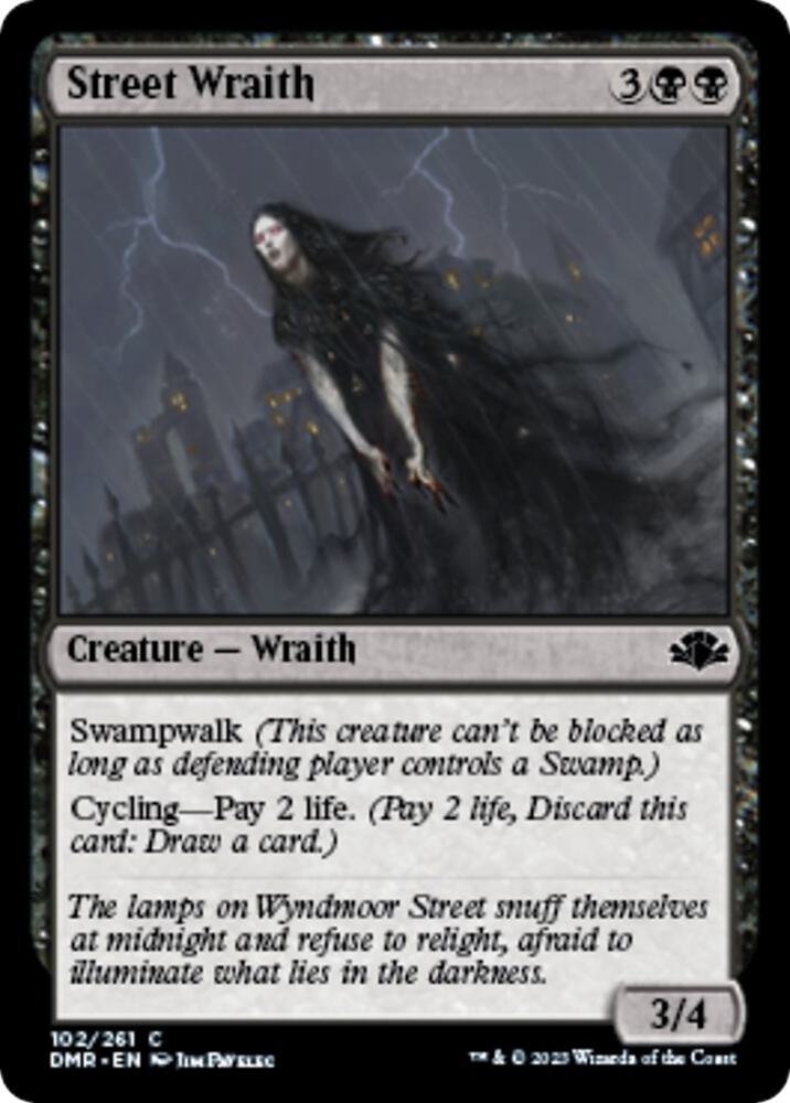 Street Wraith 102 card from Dominaria Remastered