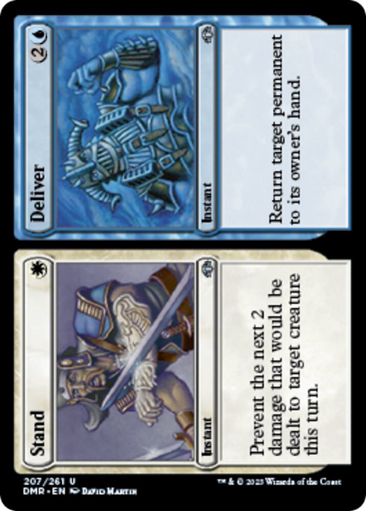 Stand // Deliver 207 card from Dominaria Remastered