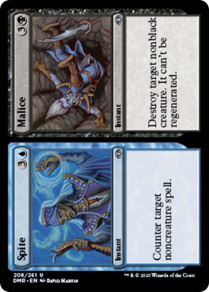 Spite // Malice 208 card from Dominaria Remastered