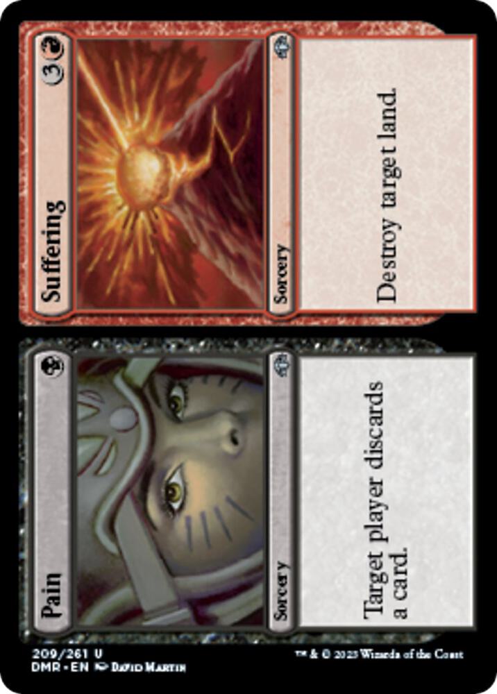 Pain // Suffering 209 card from Dominaria Remastered