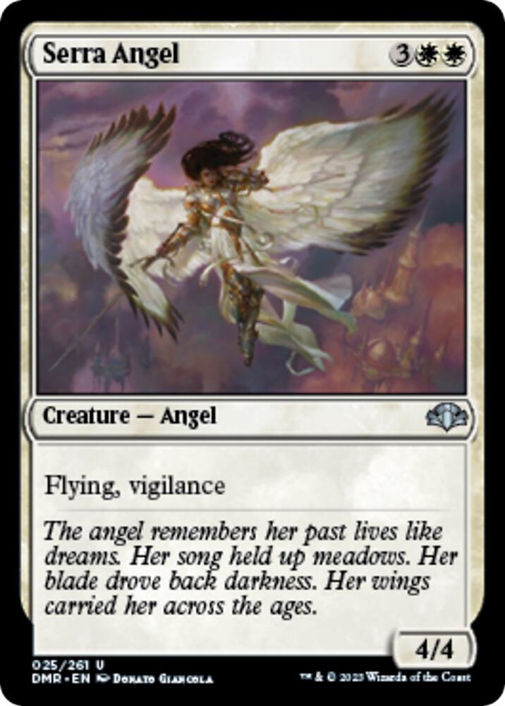 Serra Angel 25 card from Dominaria Remastered