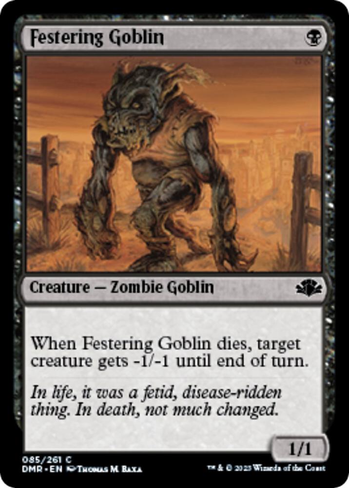 Festering Goblin 85 card from Dominaria Remastered