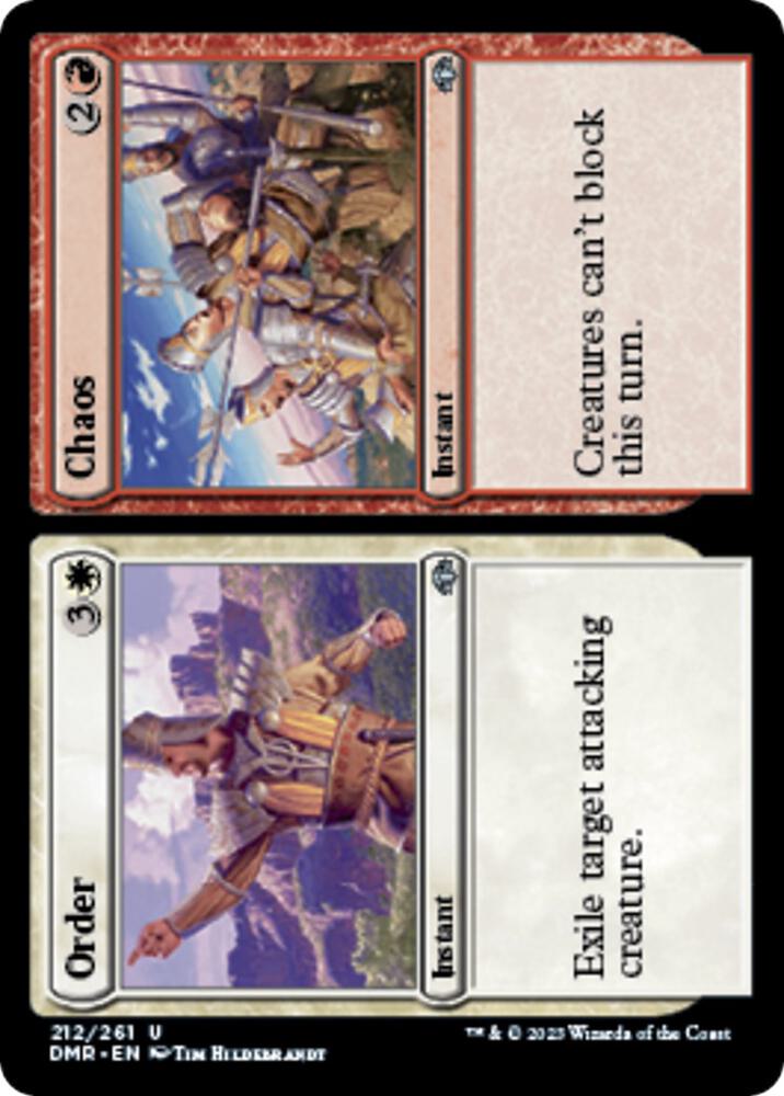 Order // Chaos 212 card from Dominaria Remastered