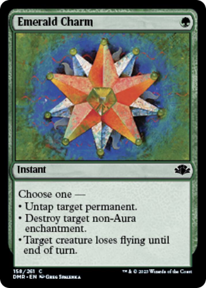 Emerald Charm 158 card from Dominaria Remastered