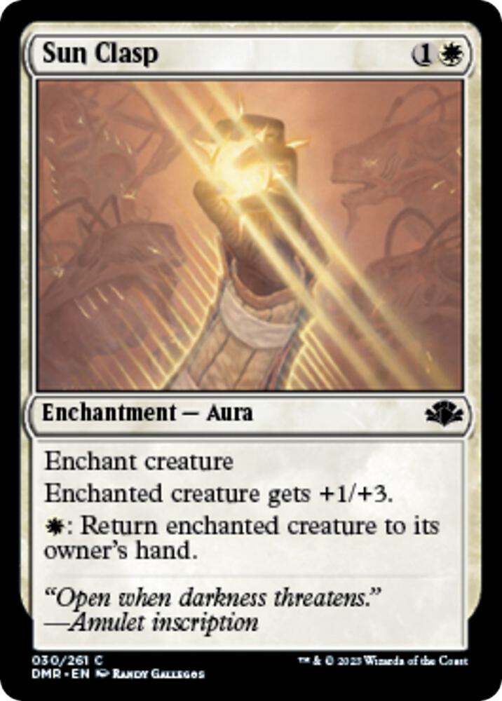 Sun Clasp 30 card from Dominaria Remastered