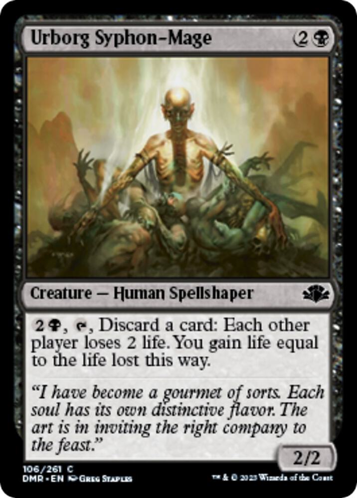 Urborg Syphon-Mage 106 card from Dominaria Remastered