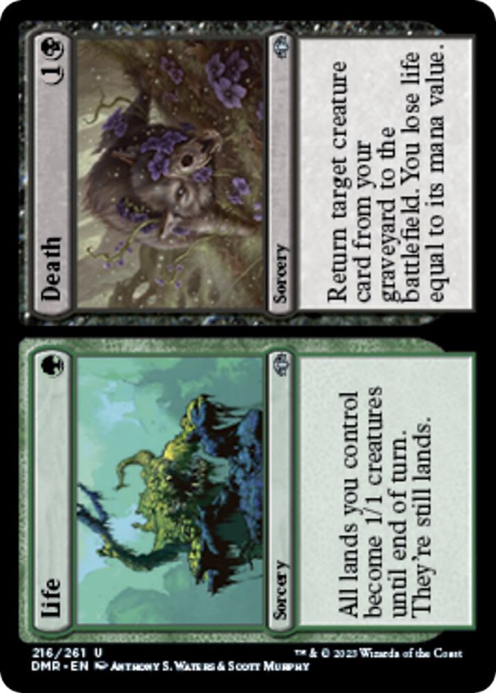 Life // Death 216 card from Dominaria Remastered