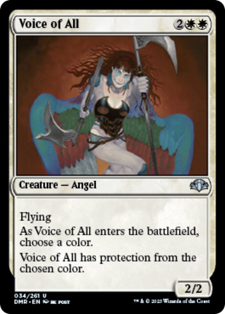 Voice of All 34 card from Dominaria Remastered
