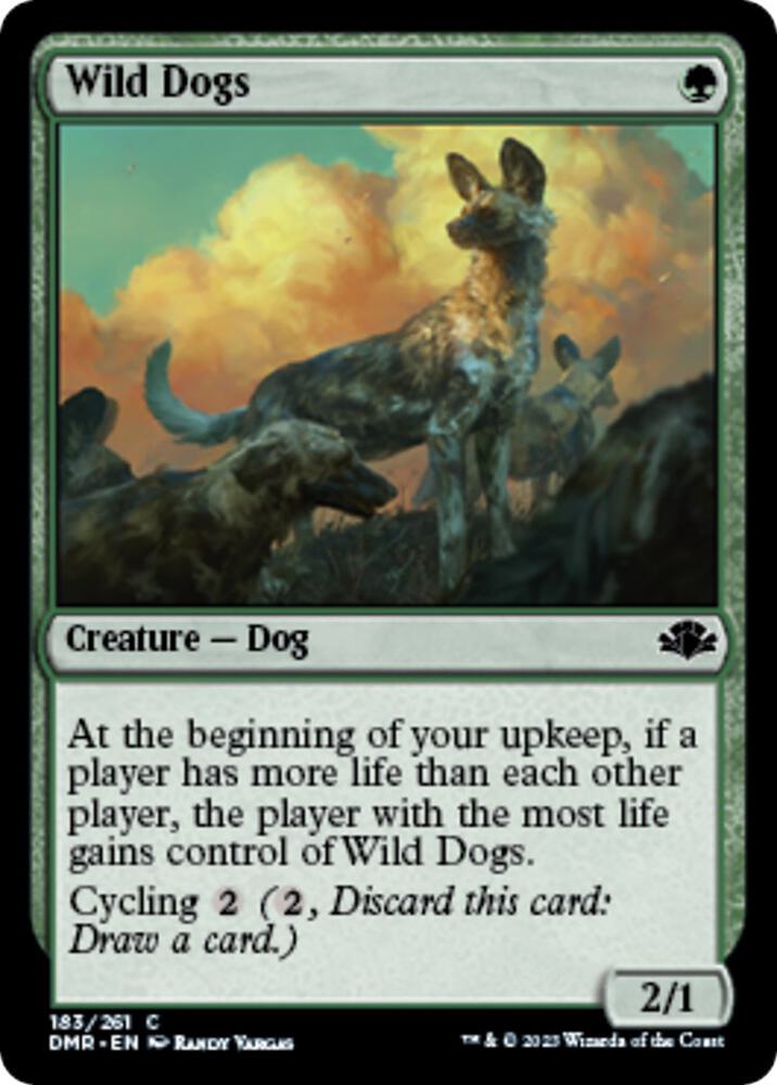 Wild Dogs 183 card from Dominaria Remastered