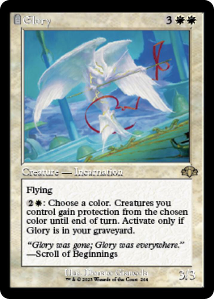 Glory (Retro Frame) 264 card from Dominaria Remastered
