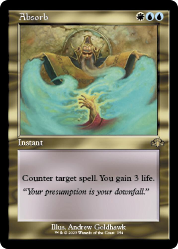 Absorb (Retro Frame) 354 card from Dominaria Remastered