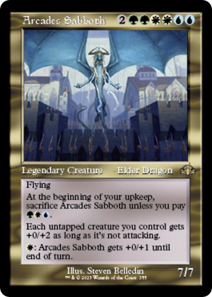 Arcades Sabboth (Retro Frame) 355 card from Dominaria Remastered