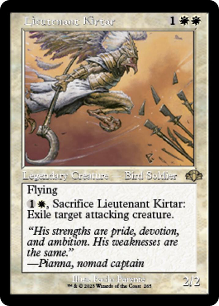 Lieutenant Kirtar (Retro Frame) 265 card from Dominaria Remastered