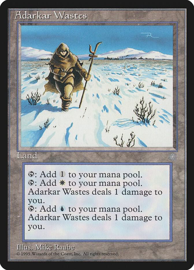 Adarkar Wastes 326 card from Ice Age